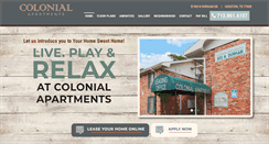 Desktop Screenshot of colonial-apartments.com